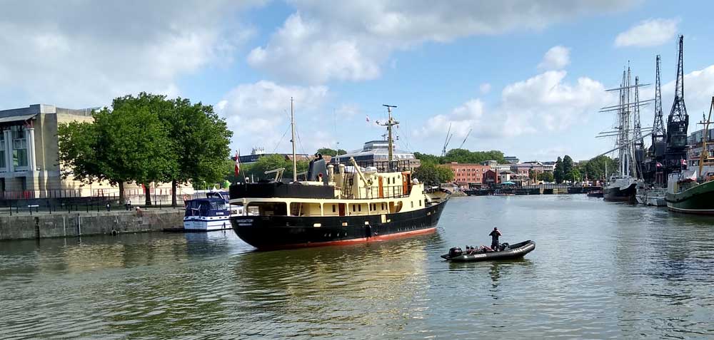 Photo: traffic on Bristol's floating harbour