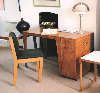 Photo: DESK AND CHAIR 1935. Designed by Marcel Breuer and made by P E Gane, Ltd. Bristol